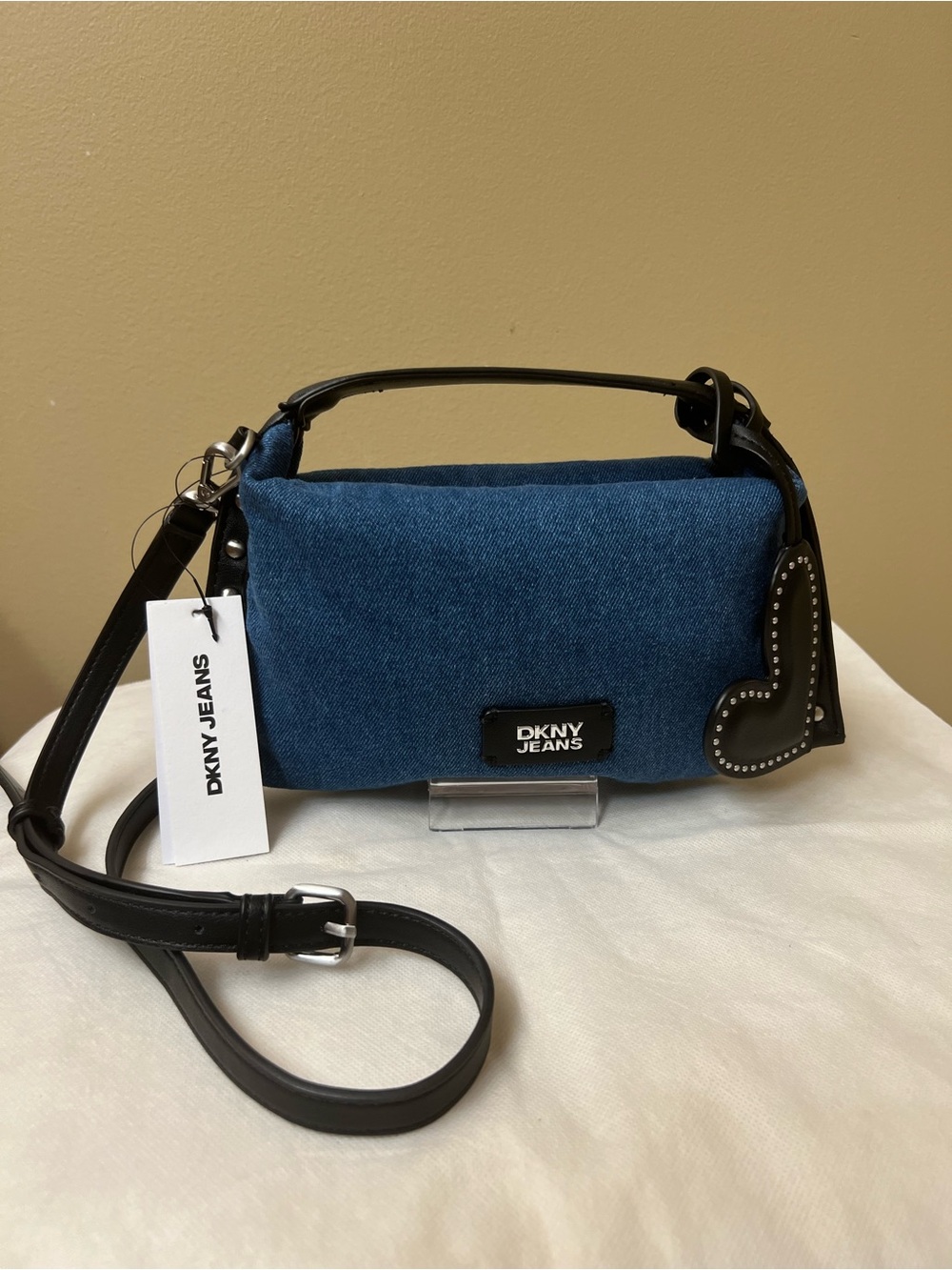 DKNY Jeans Denim Crossbody NWT - Picture 5 of 8